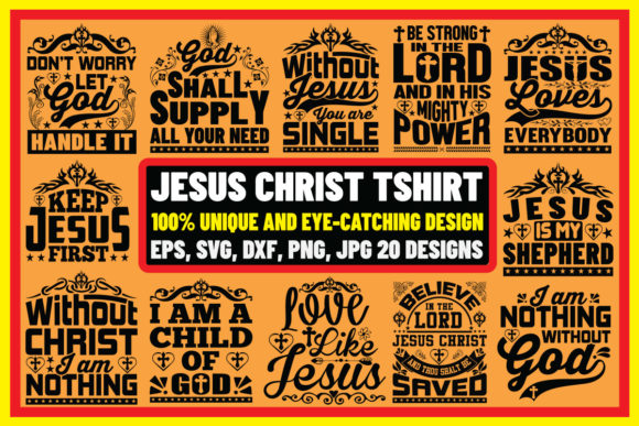 Jesus Christ T-Shirt Design Bundle Review