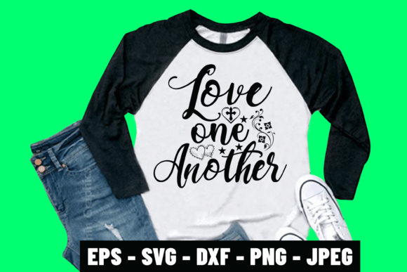 Love One Another Bible Quotes Tshirt Graphics