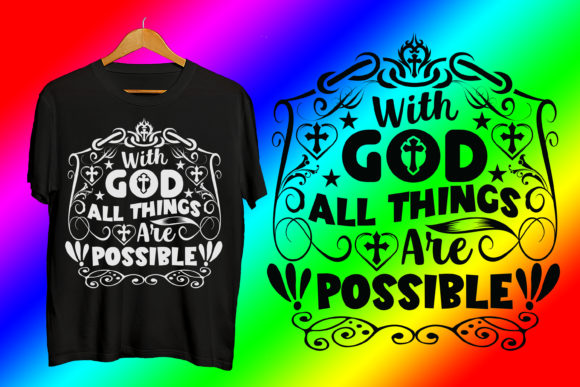 Religious Motivational God Tshirt Design Graphics