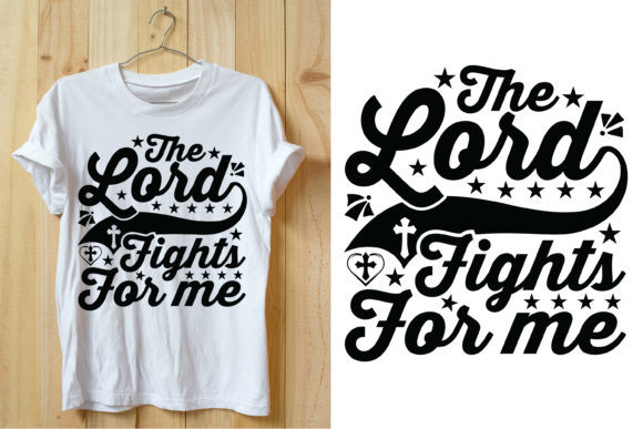 The Lord Fights for Me Vector Graphics and Print Templates